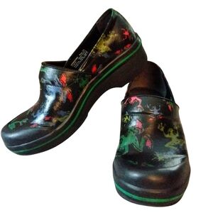 Dansko Frog Clogs Black Waterproof Slip On Comfort Shoes Sz 8